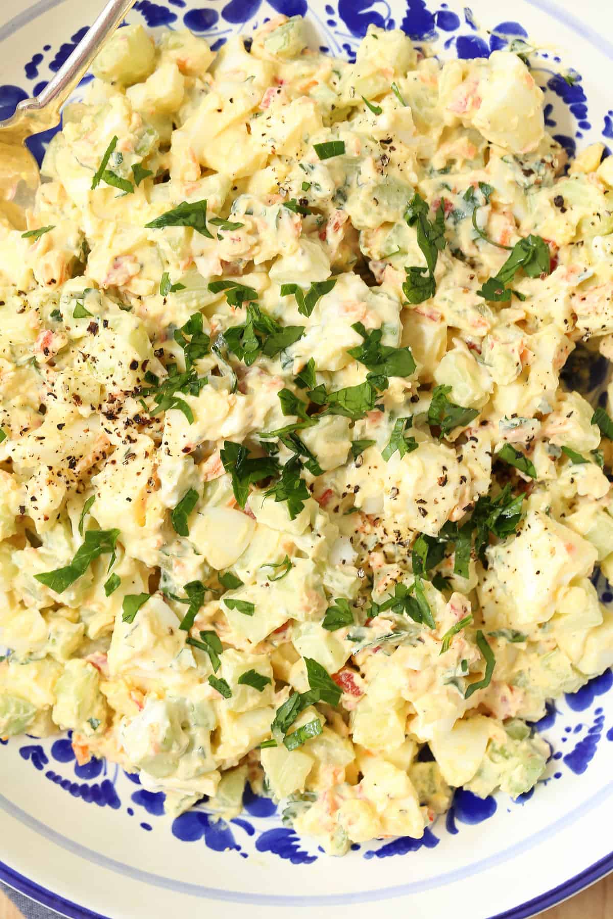 Loaded Low Fat Egg Salad - The Harvest Kitchen