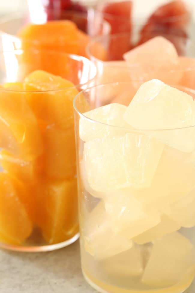 How to make a sparkling water with fruit ice cubes using the Ninja Thi