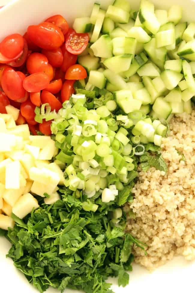 Crunchy Quinoa Tabbouleh Salad - The Harvest Kitchen