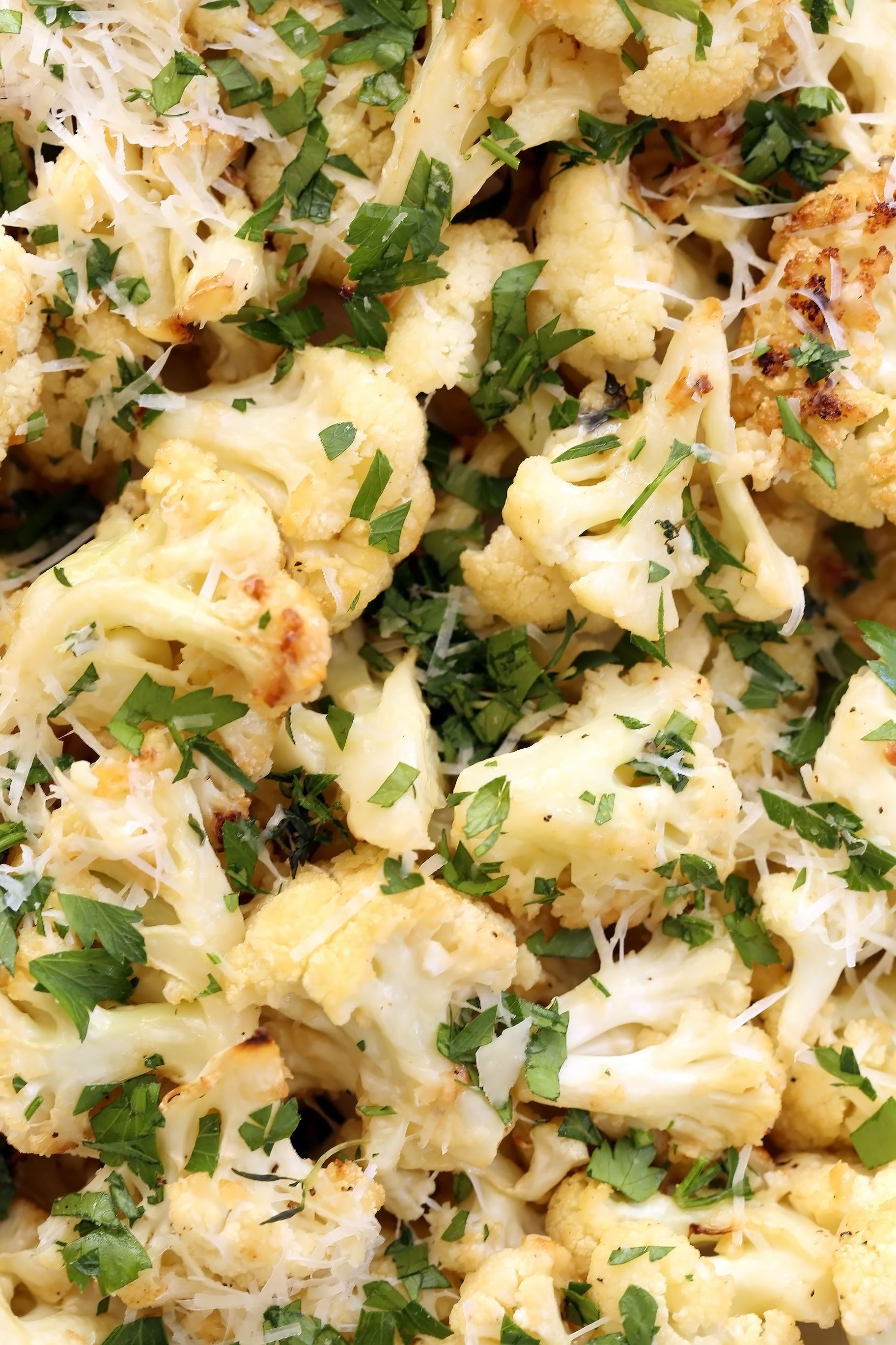 Garlic Parmesan Roasted Cauliflower The Harvest Kitchen