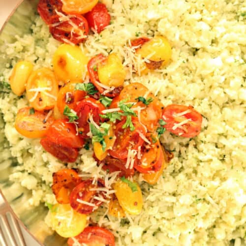 Pesto Cauliflower Rice - The Harvest Kitchen