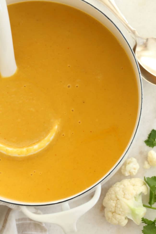 Curried Roasted Cauliflower Soup - The Harvest Kitchen