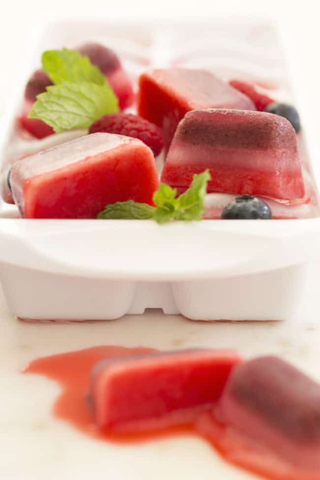 Summer Berry Ice Cubes - The Harvest Kitchen