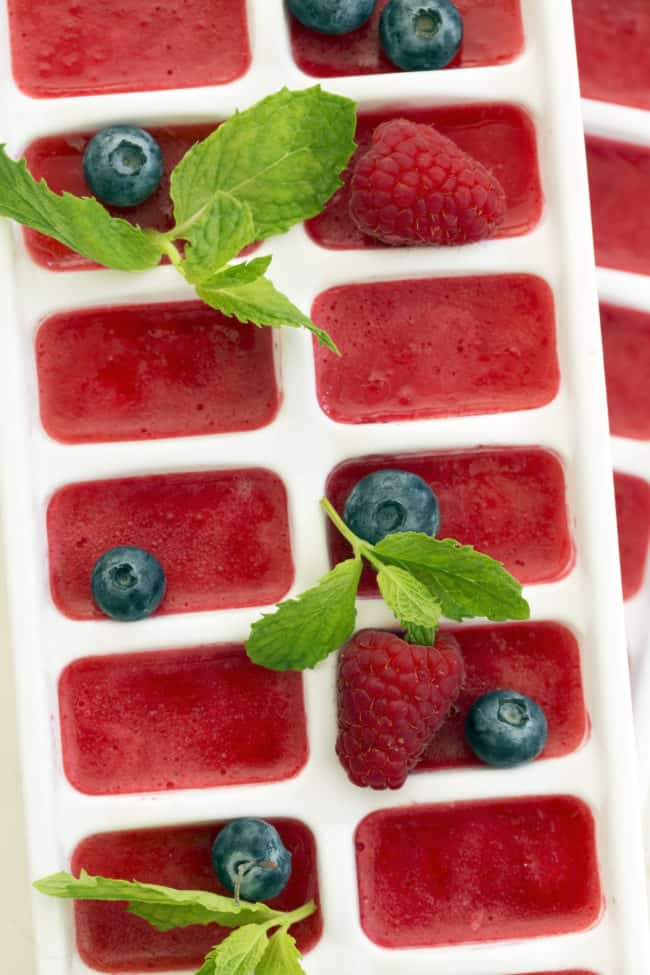 Summer Berry Ice Cubes - The Harvest Kitchen