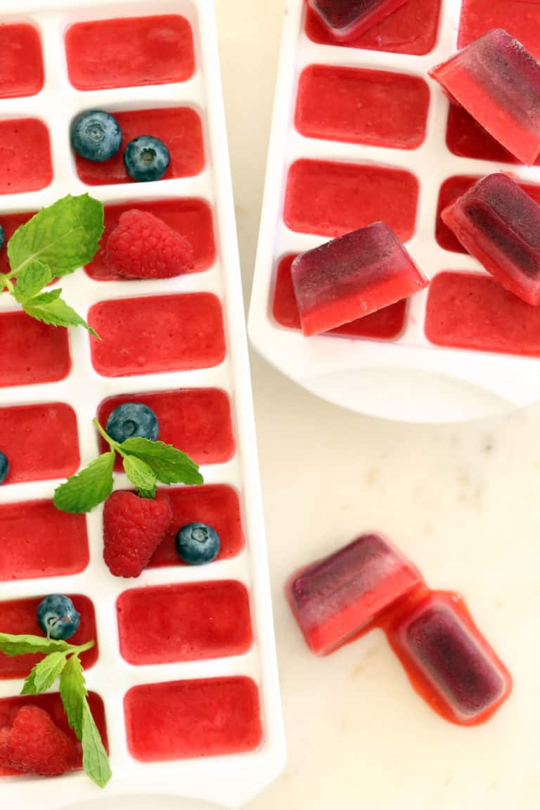 Summer Berry Ice Cubes - The Harvest Kitchen