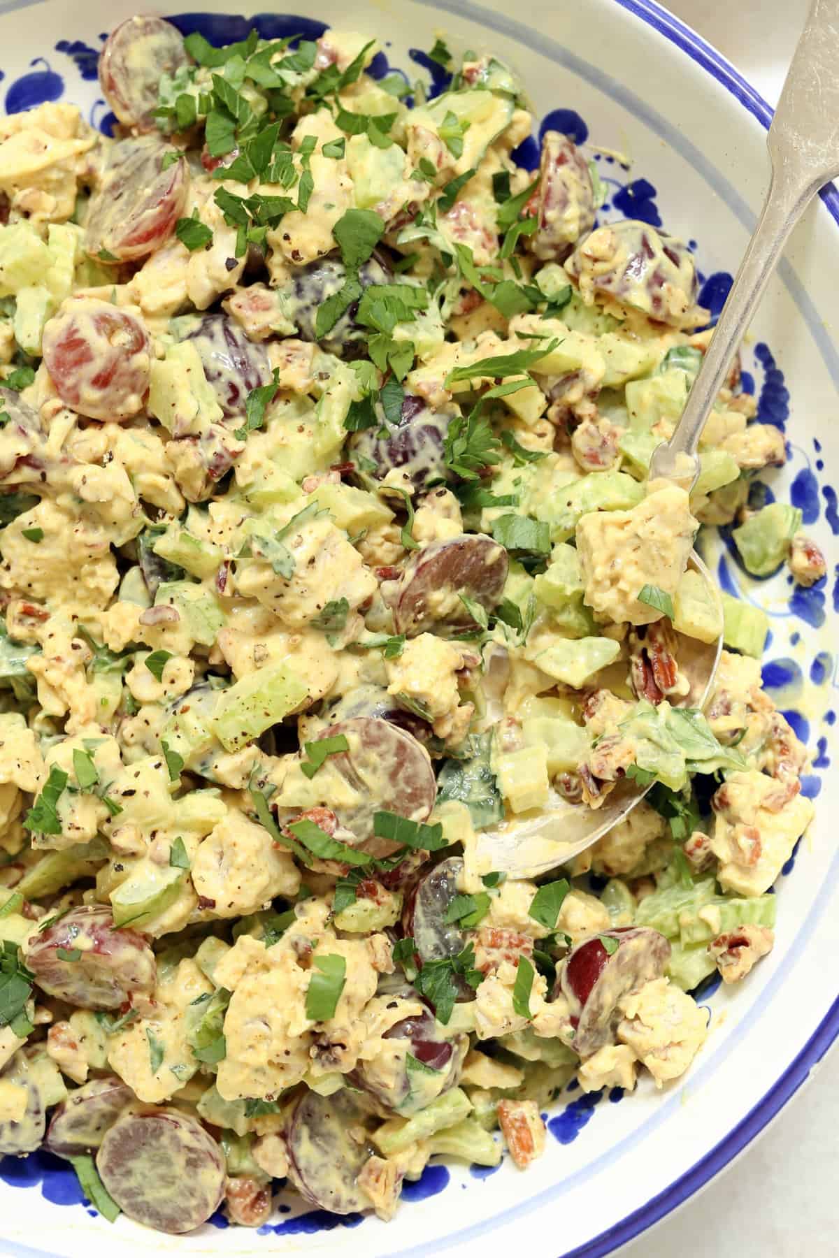 Curried Chicken Salad with Grapes and Pecans - The Harvest Kitchen