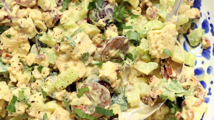Curry Chicken Salad Recipe With Grapes And Celery – Fit Mama Real Food