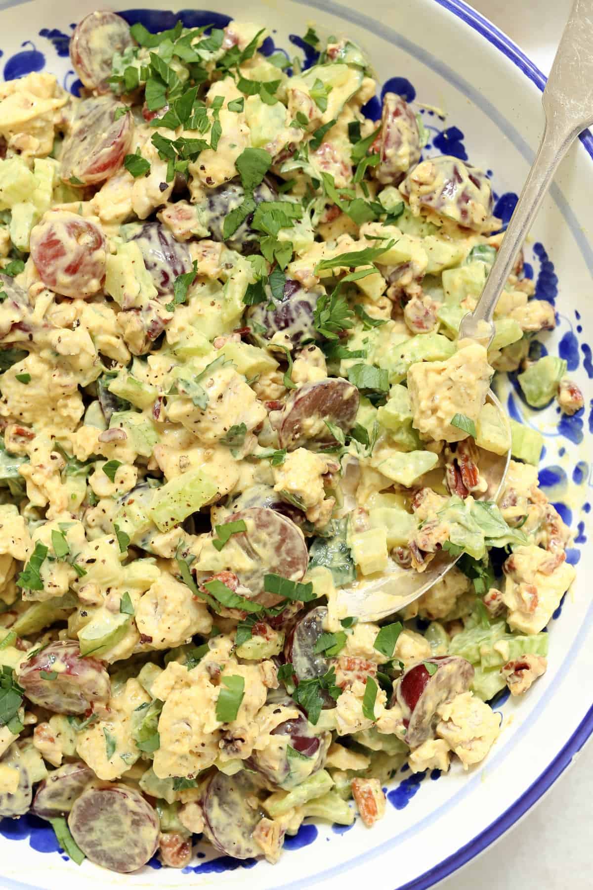 Curried Chicken Salad with Grapes and Pecans - The Harvest Kitchen