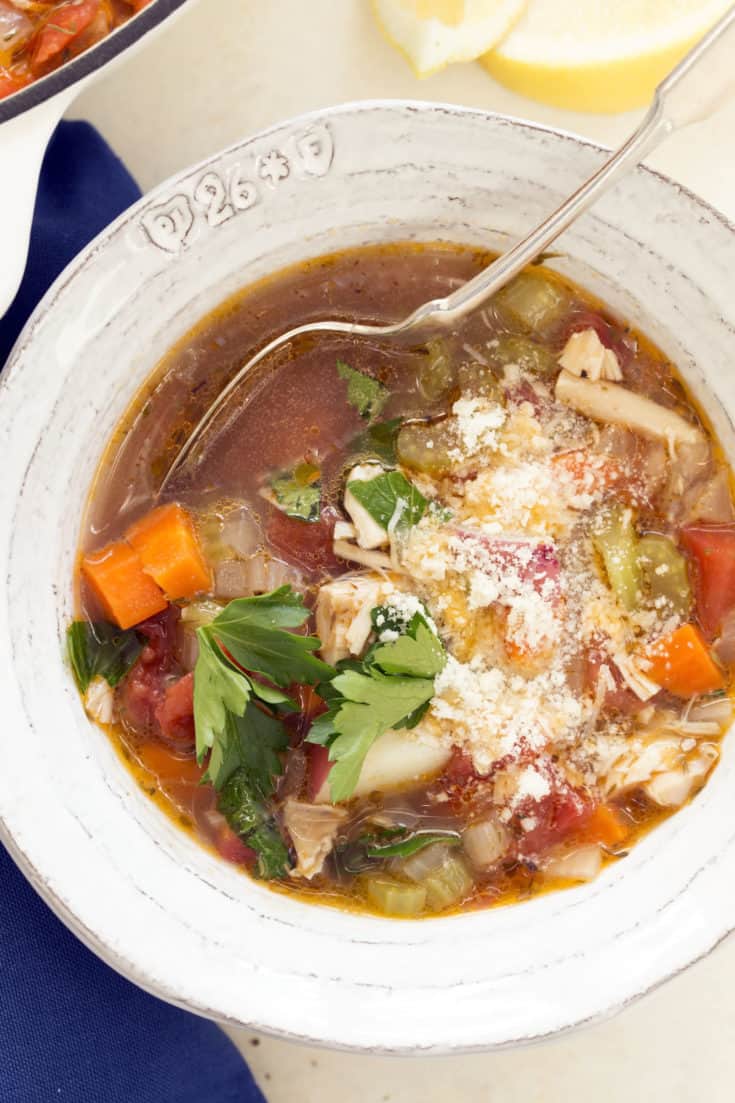 Italian Chicken Vegetable Soup - The Harvest Kitchen