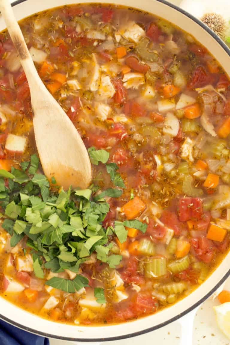 Italian Chicken Vegetable Soup - The Harvest Kitchen