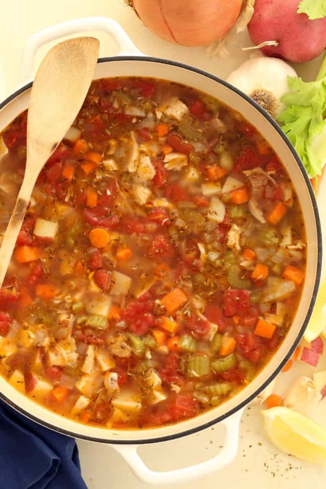 Italian Chicken Vegetable Soup - The Harvest Kitchen