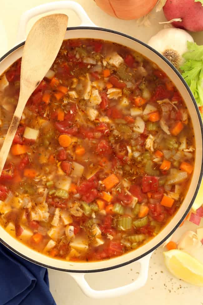 Italian Chicken Vegetable Soup - The Harvest Kitchen