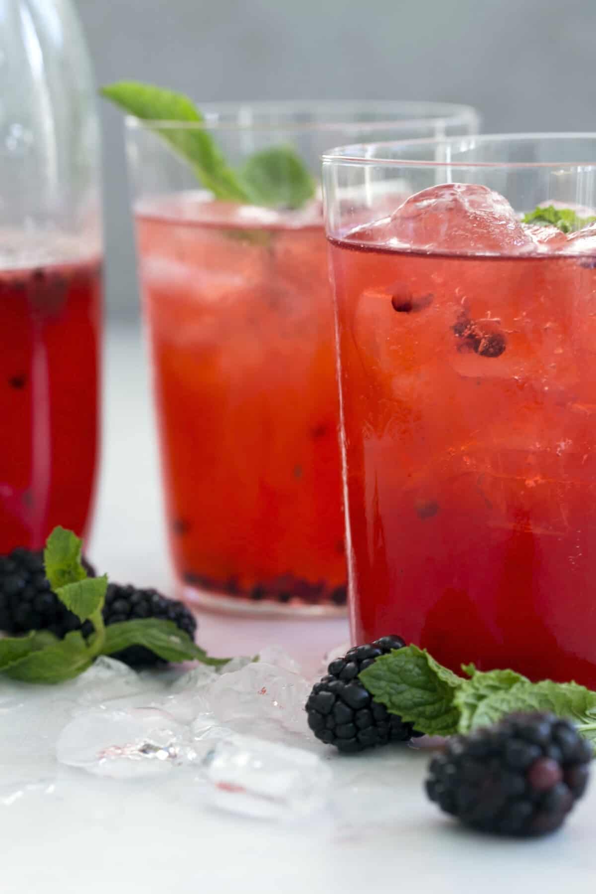 Sparkling Blackberry Mint Spritzer - The Harvest Kitchen