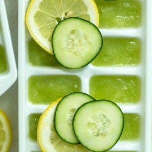 Hydrating Lemon Cucumber Ice Cubes - The Harvest Kitchen