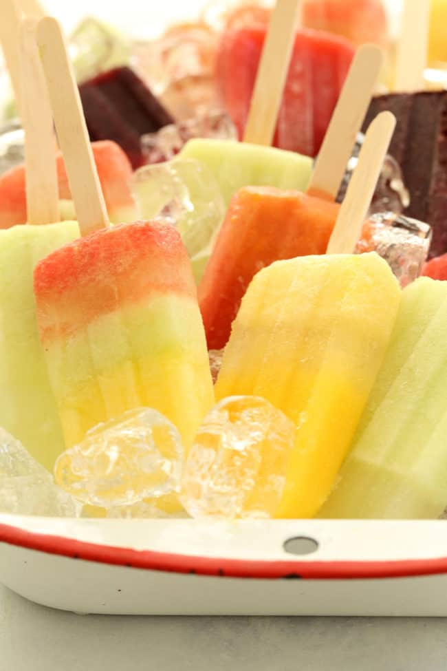 Coconut Water + Fruit Popsicles - The Harvest Kitchen