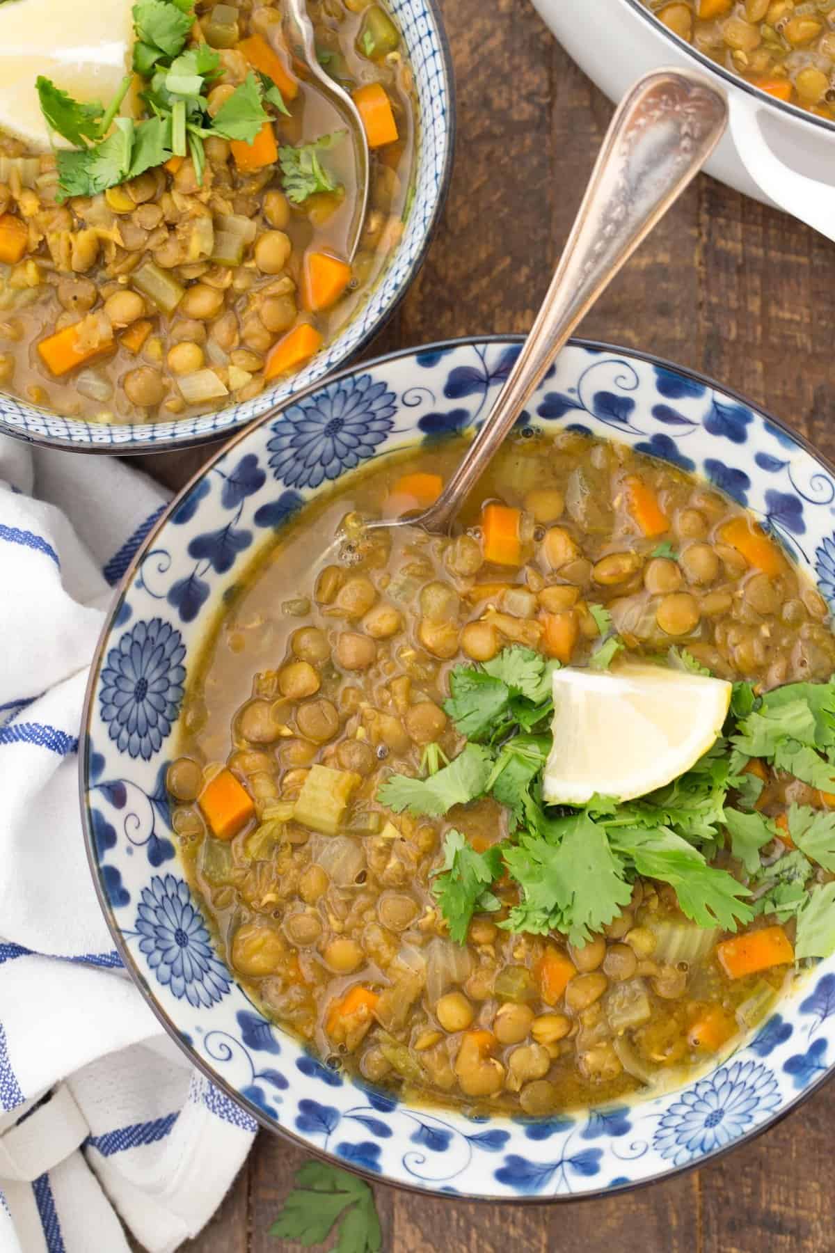 Vegan Lentil Soup - The Harvest Kitchen