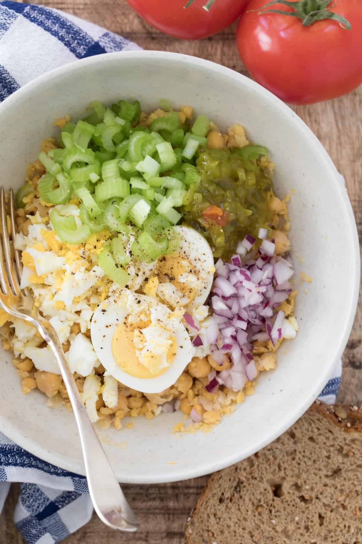 Easy Chickpea Egg Salad The Harvest Kitchen