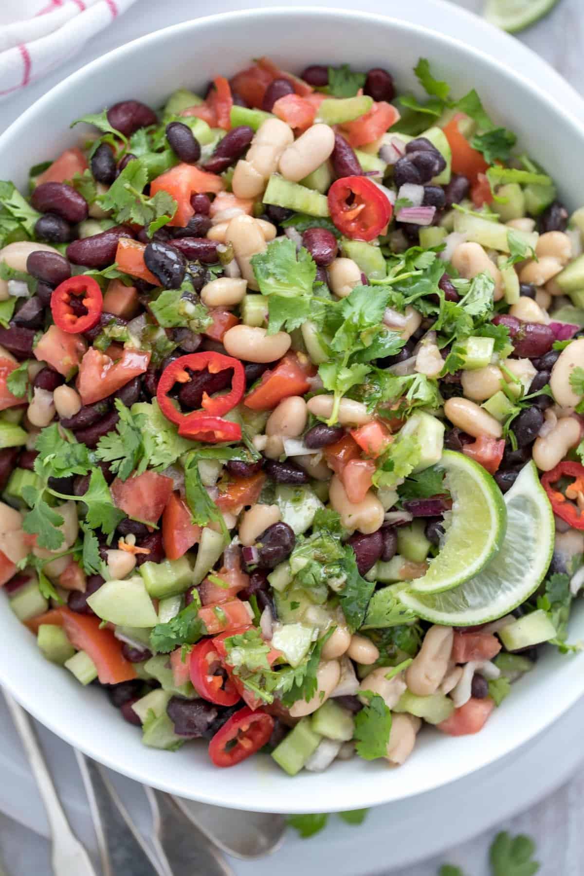 Mexican Bean Salad Recipe - The Harvest Kitchen