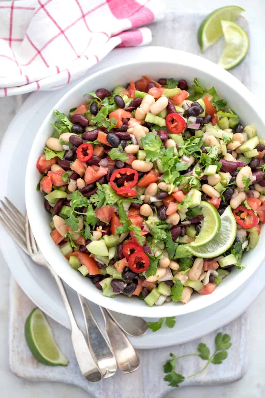Mexican Bean Salad Recipe - The Harvest Kitchen