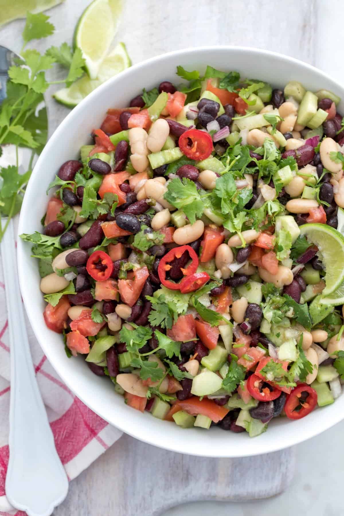 Mexican Bean Salad Recipe - The Harvest Kitchen