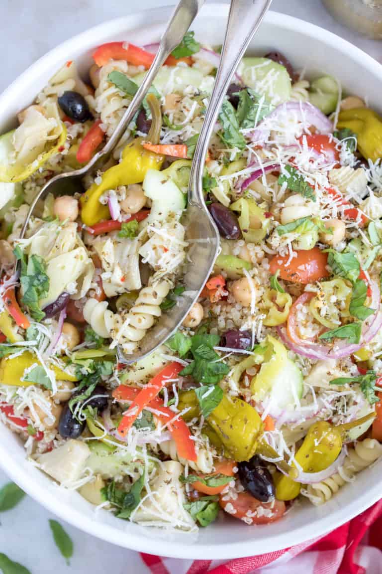 Italian Pasta Salad with Quinoa - The Harvest Kitchen