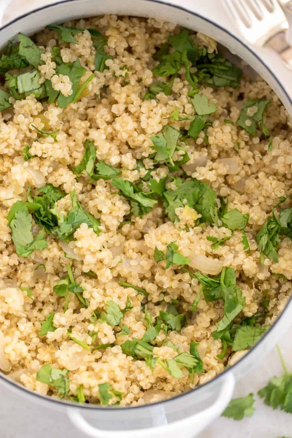 Salsa Verde Quinoa - The Harvest Kitchen