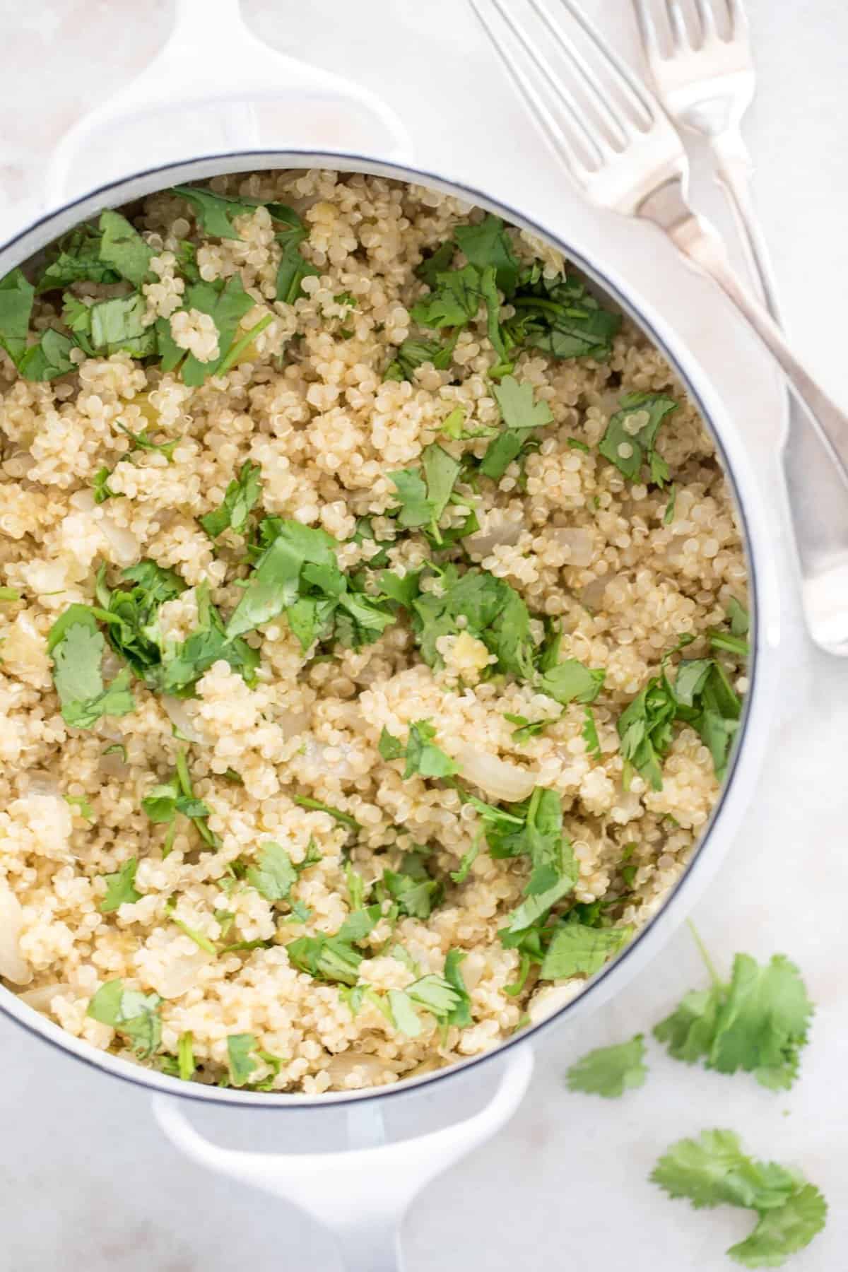 Salsa Verde Quinoa - The Harvest Kitchen