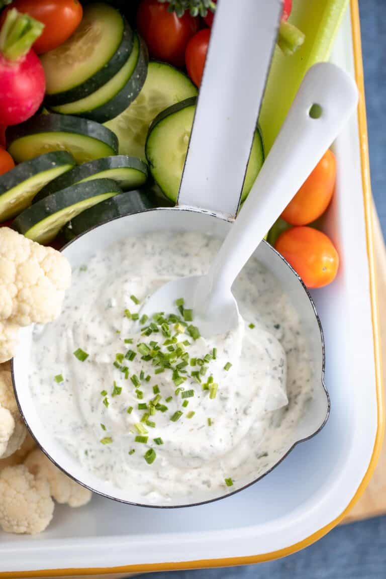 Greek Yogurt Ranch Dip The Harvest Kitchen   Best Ranch Dip 768x1152 