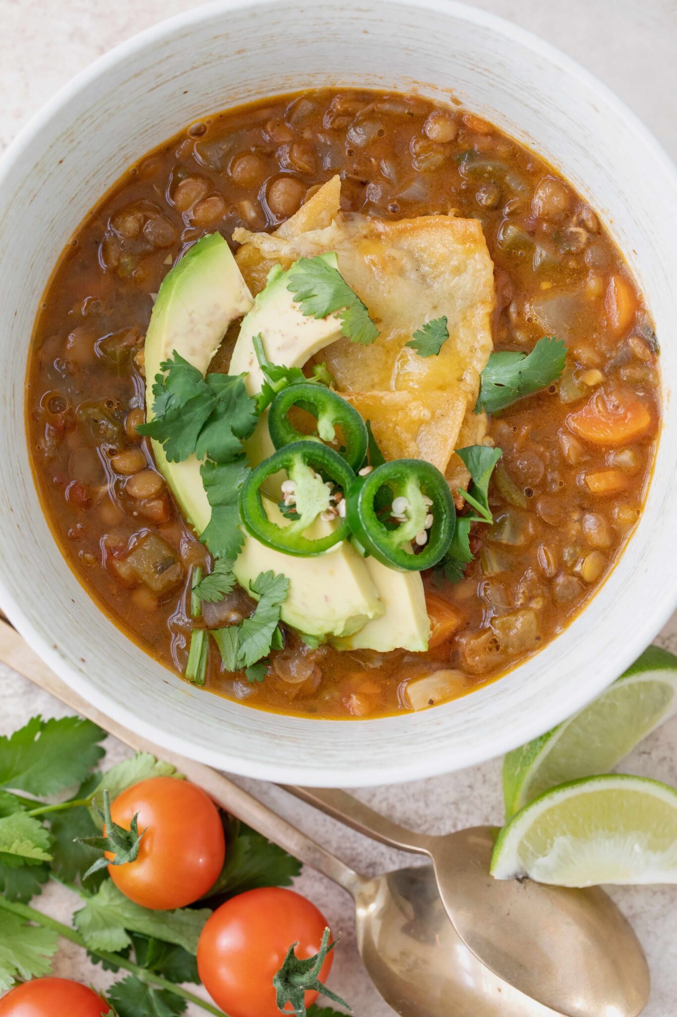 Mexican Lentil Soup - The Harvest Kitchen