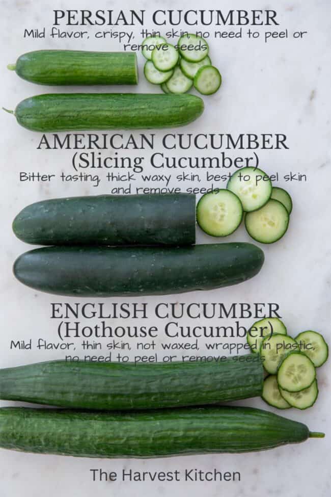 English Cucumbers Versus Regular Cucumbers