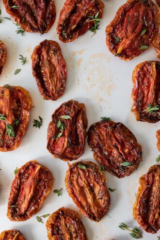 How To Make Sun Dried Tomatoes The Harvest Kitchen   Homemade Sun Dried Tomatoes 330x495 