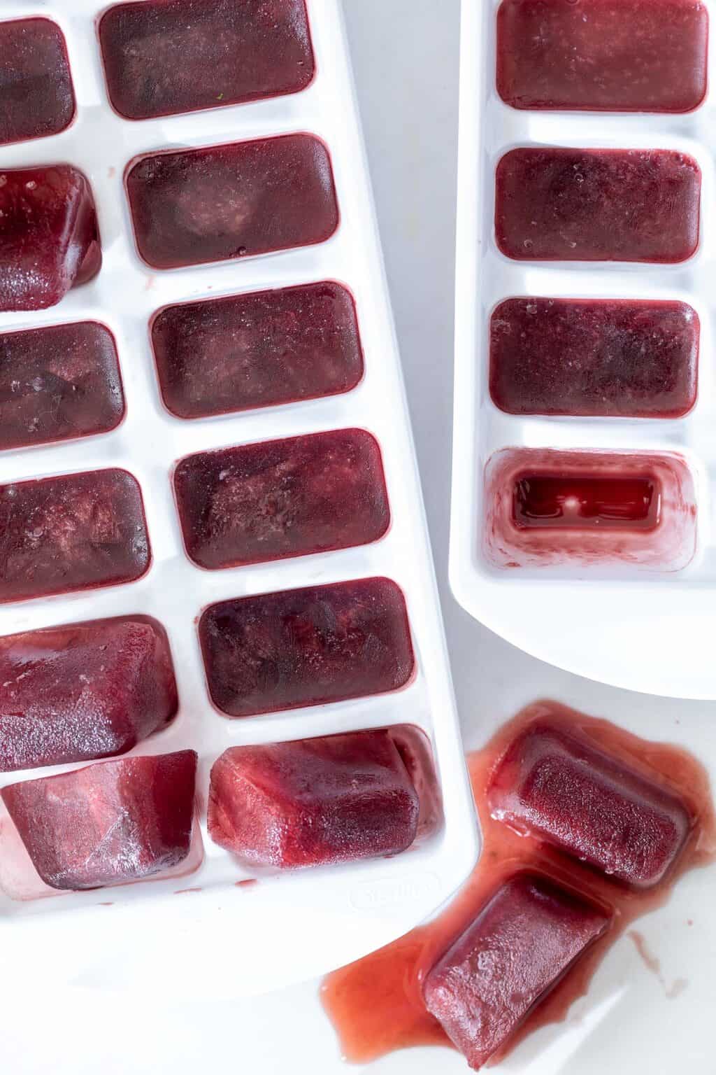 Pomegranate Elderberry Ice Cubes - The Harvest Kitchen