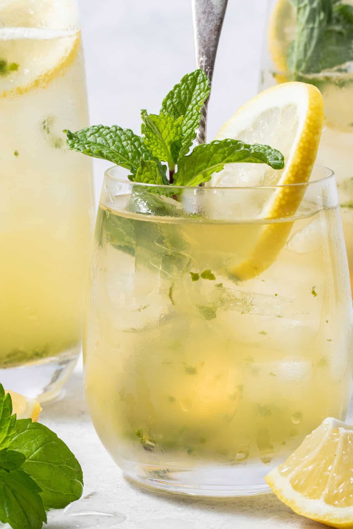 Iced Lemon Mint Green Tea - The Harvest Kitchen