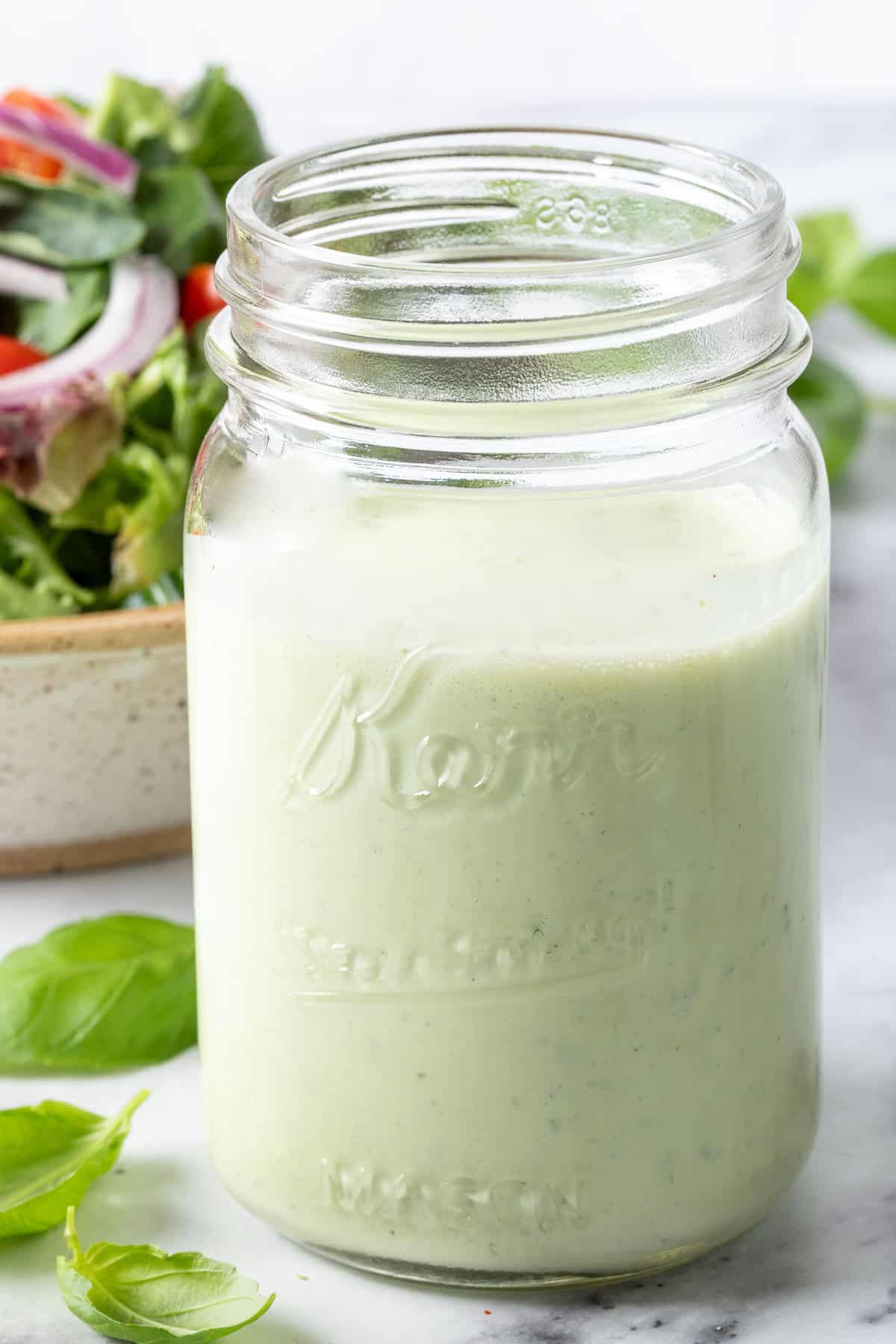 Creamy Basil Salad Dressing The Harvest Kitchen